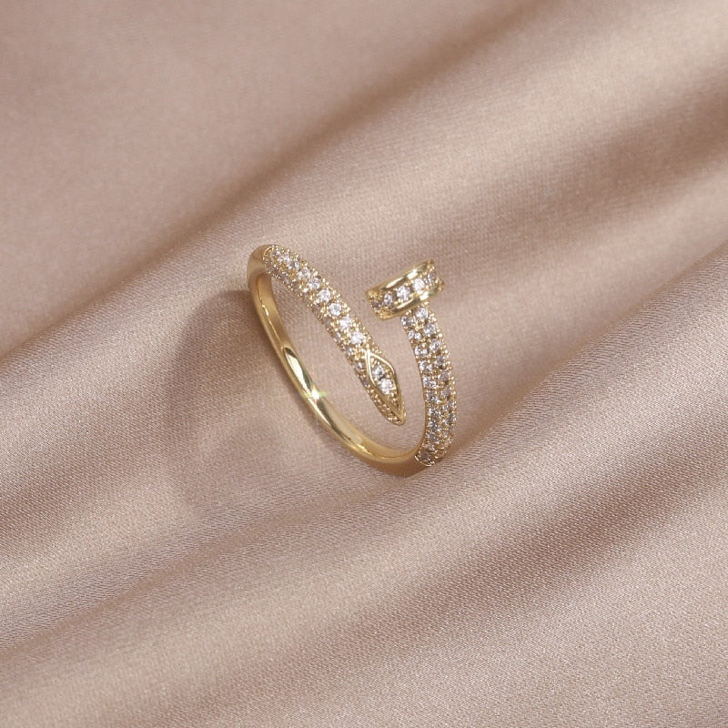 Real Gold Plated AAA Zircon Ring