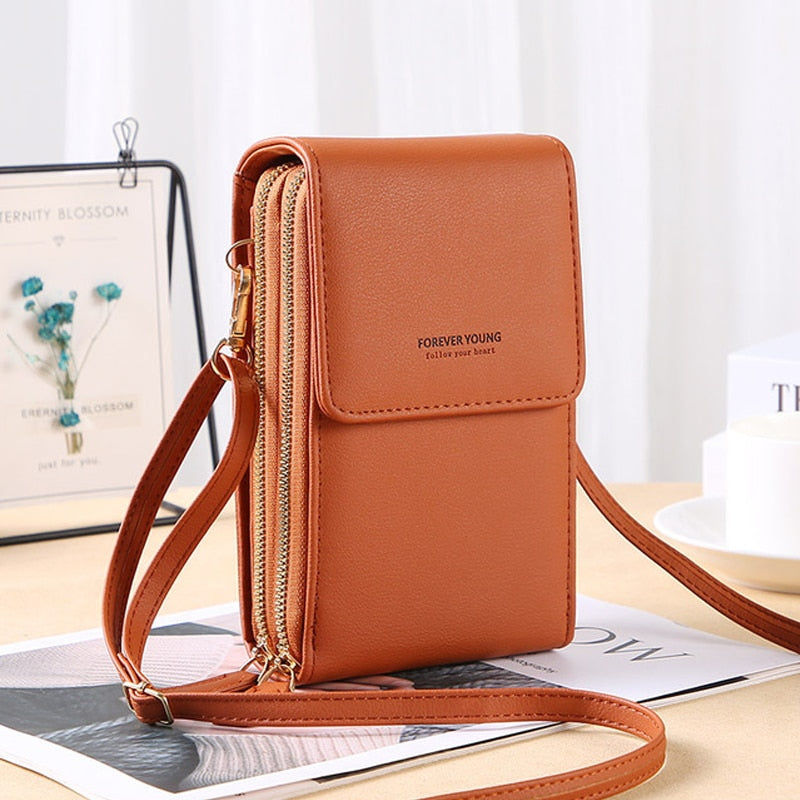 Buylor Soft Leather Women&#39;s Bag Wallets Touch Screen Cell Phone Purse Bags of Women Strap Handbag Female Crossbody Shoulder Bag