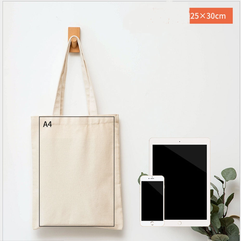Cotton Zipper Portable Canvas Bag