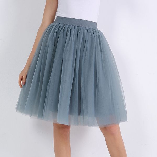 Quality 5 Layers Fashion Tulle Pleated TUTU Skirt