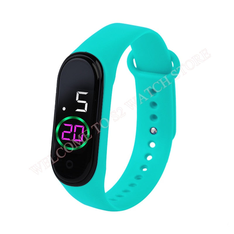 Candy Color Silicone Strap Watch LED Digital Watch Bracelet