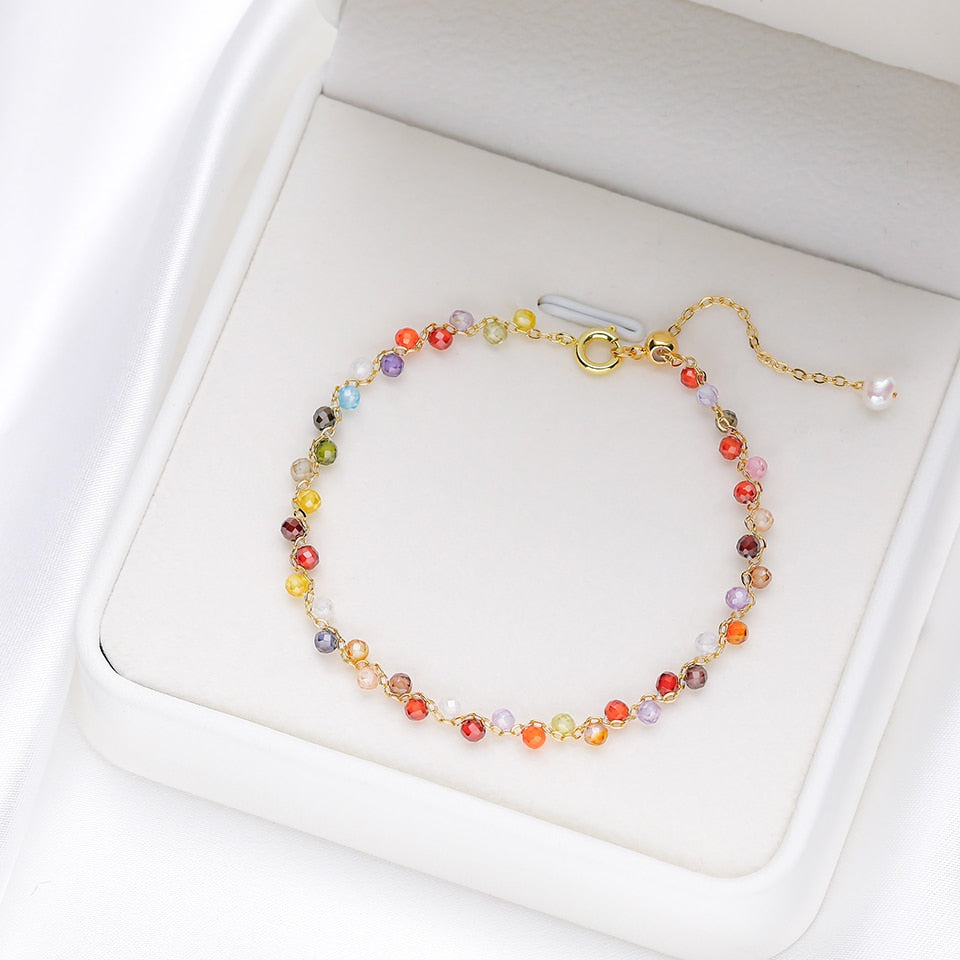 3MM Natural Stone Tourmaline Bracelet