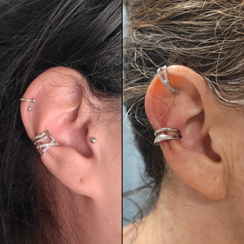 ZYZQ 1PC Metal No Pierced C Shape Ear Cuff