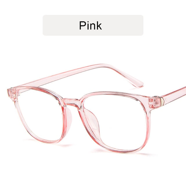 RMM Retro Anti-blue Light Transparent Clear Pink Plastic Frame