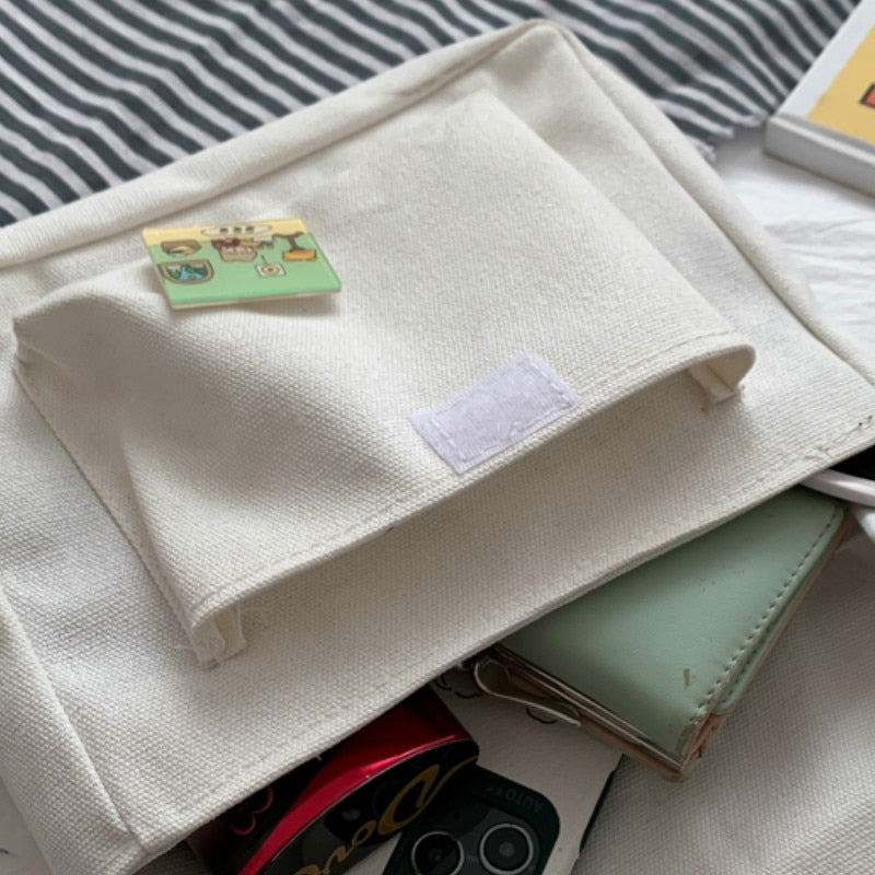 Women Canvas Flap-bag Handbag