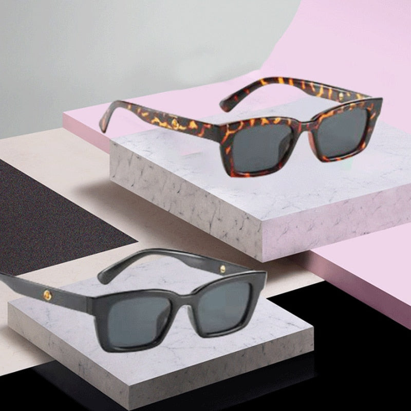 2 Pieces Leopard Small Frame Sunglasses