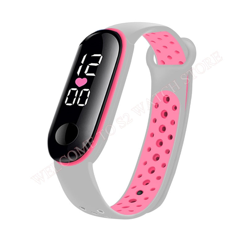 Candy Color Silicone Strap Watch LED Digital Watch Bracelet