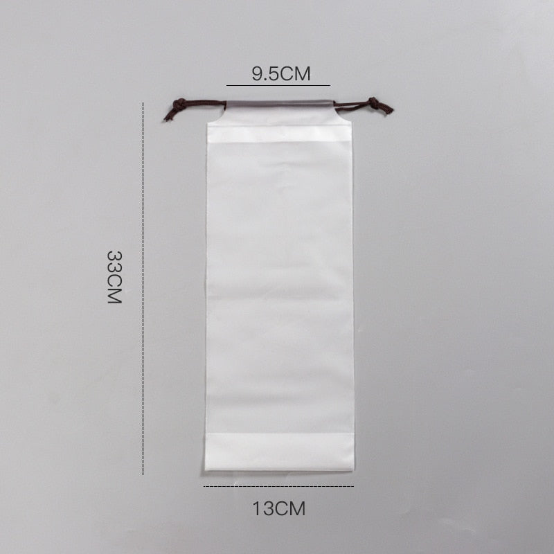Matte Translucent Plastic Bag Umbrella Reusable Portable Storage Bag