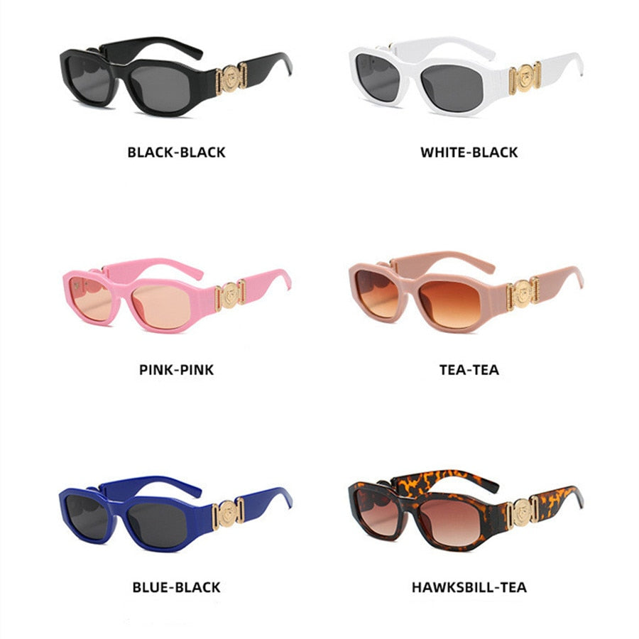 Luxury Retro Vintage Square UV400 Sunglasses
