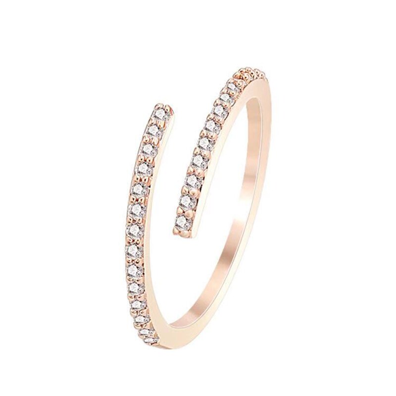 Minimalist Geometric Rose Gold Colour Ring