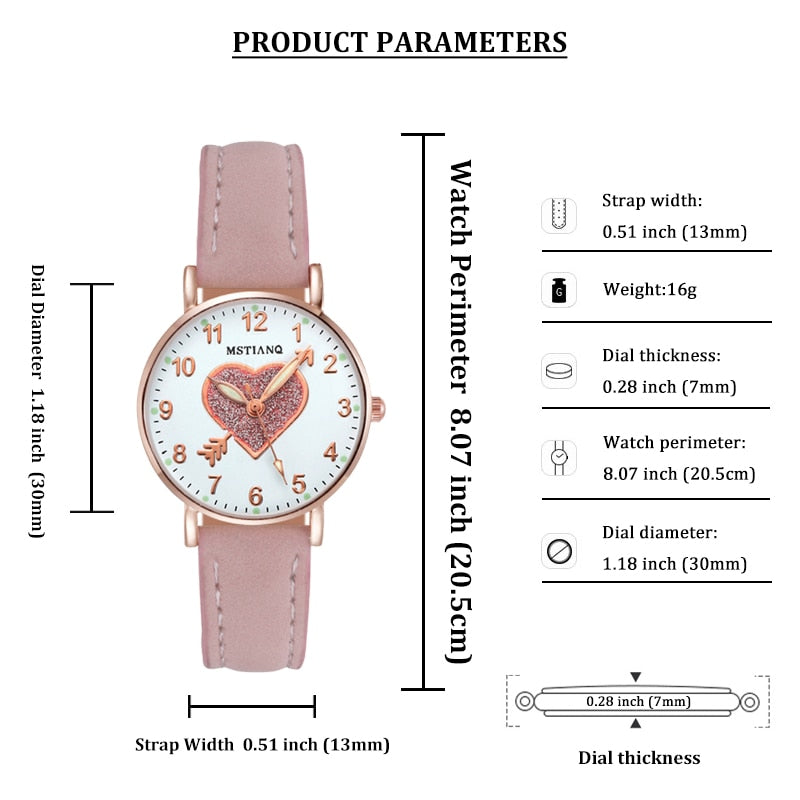 Exquisite Small Dial Quartz Clock Dress Wristwatch