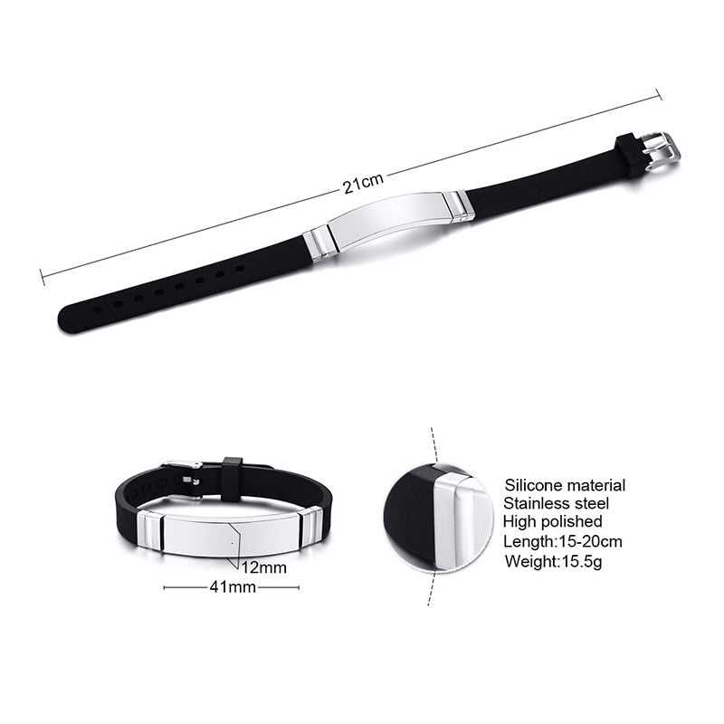 Personalize Engrave Service Stainless Steel ID Tag Unisex