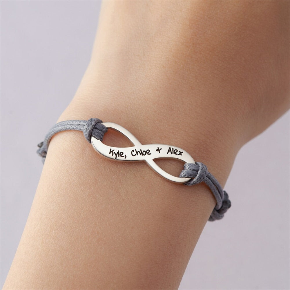Adjustable Bracelet Custom Name Stainless Steel Bracelet