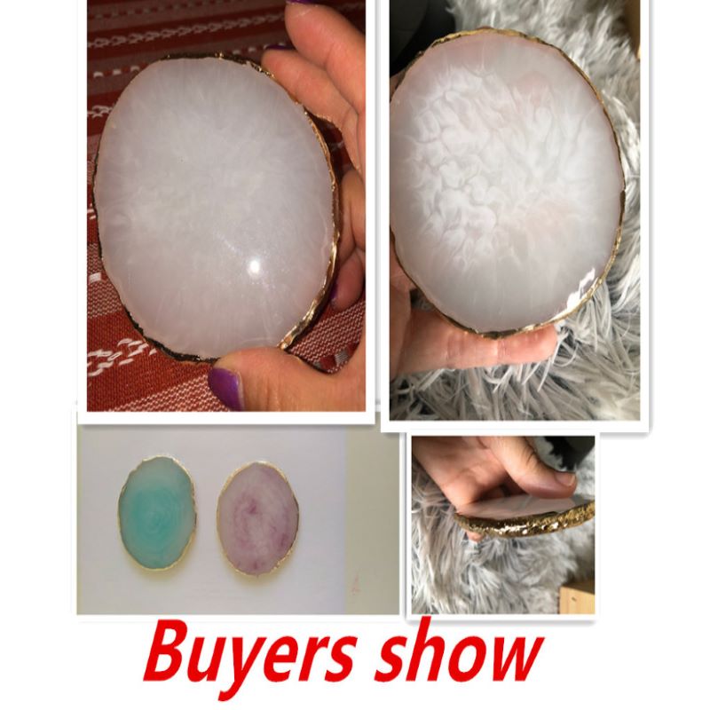 Resin Jewelry Display Plate Necklace Ring Earrings Display Painted palette Tray Jewelry Holder Organizer Decoration jewelry