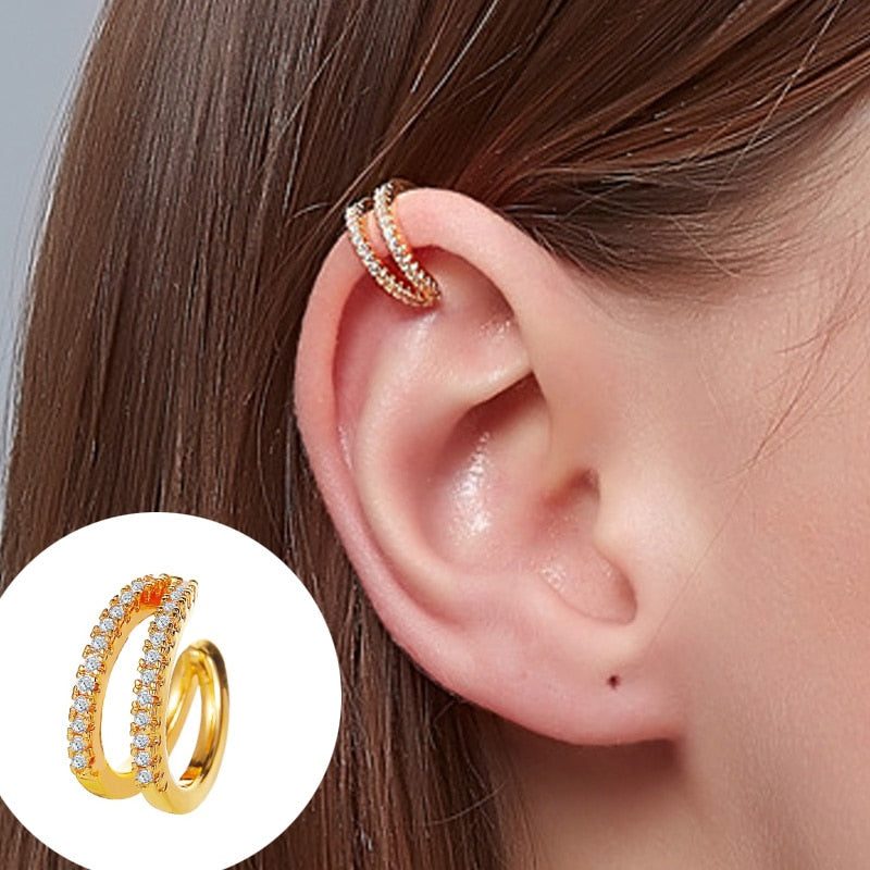 ZYZQ 1PC Metal No Pierced C Shape Ear Cuff