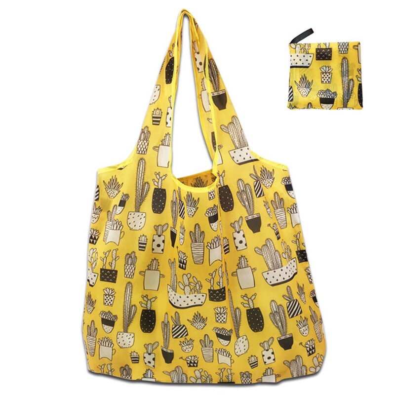1 Piece Foldable Reusable Eco-friendly Waterproof Tote Bag