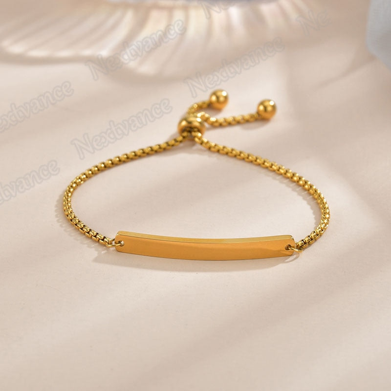 Nextvance Customized Engraving Name plate Bracelets
