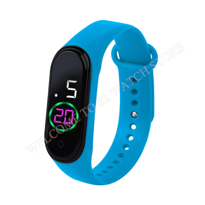 Candy Color Silicone Strap Watch LED Digital Watch Bracelet
