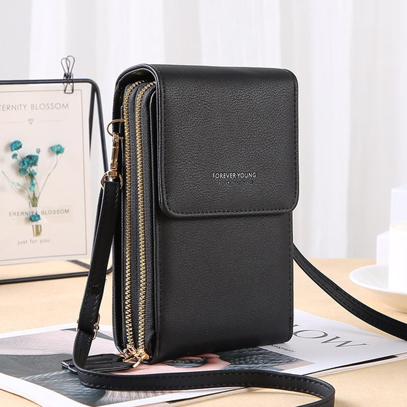 Buylor Soft Leather Women&#39;s Bag Wallets Touch Screen Cell Phone Purse Bags of Women Strap Handbag Female Crossbody Shoulder Bag