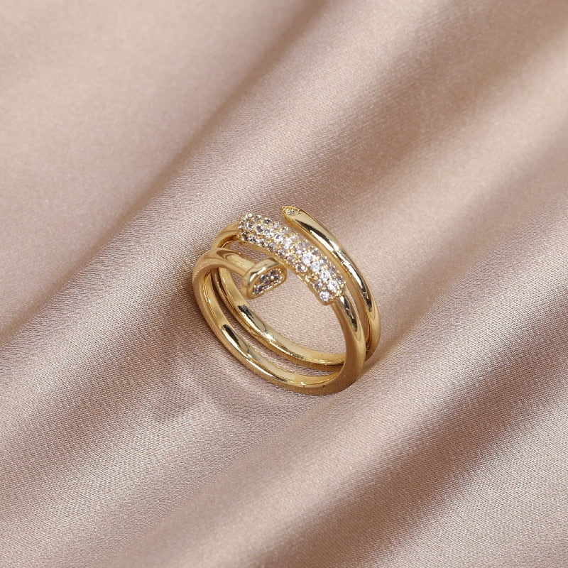 Real Gold Plated AAA Zircon Ring