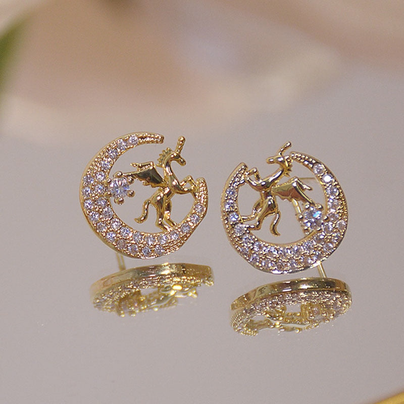 Cute Animal Stud Earrings For Women