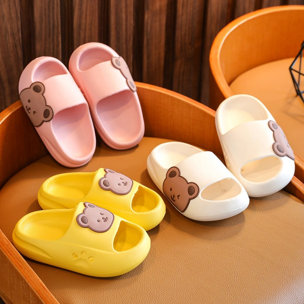 Beach Thick Flip Flops EVA Soft Slippers For Boys Girls