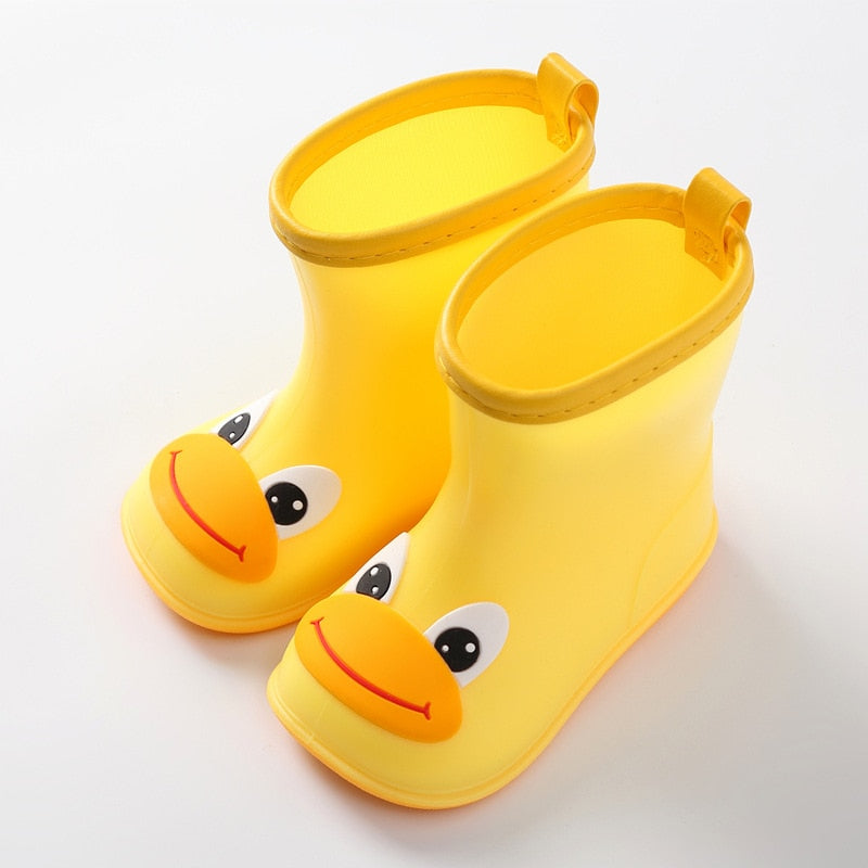 Children Rain Boots Rubber Waterproof Non-slip Boots Kids