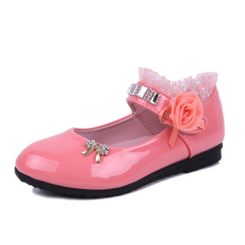 Elegant Princess PU Leather Sandals Kids Girls