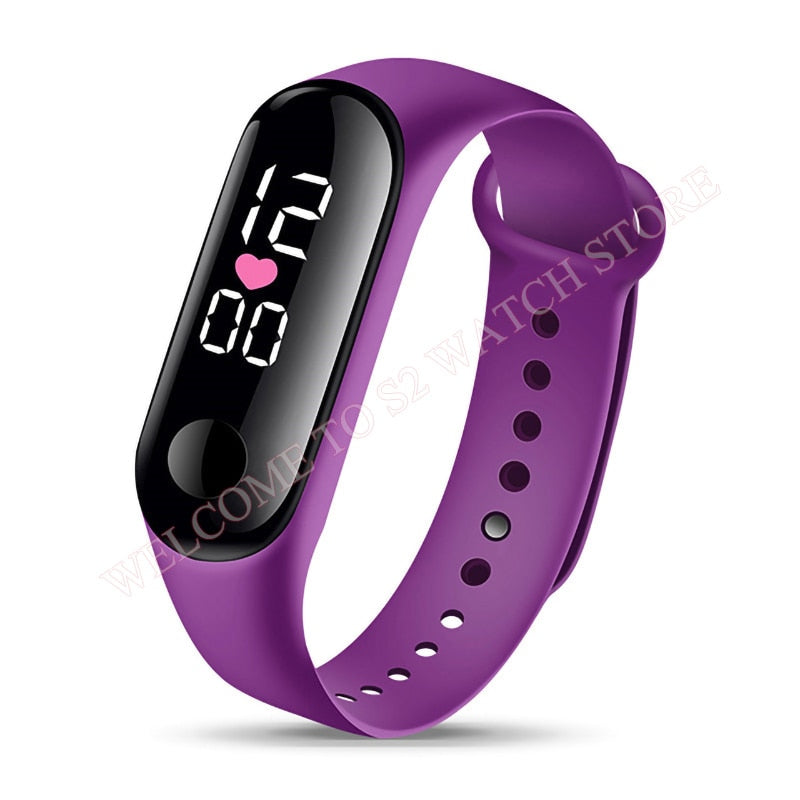 Candy Color Silicone Strap Watch LED Digital Watch Bracelet