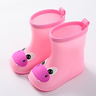 Children Rain Boots Rubber Waterproof Non-slip Boots Kids