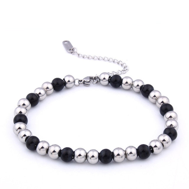 Stainless Steel Bead Bracelet
