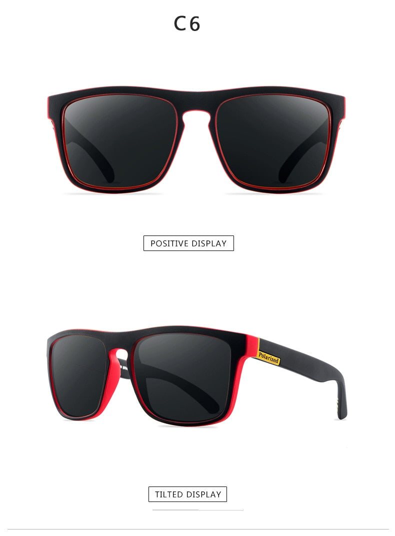DJXFZLO Polarized Classic Design Mirror Square Sunglasses