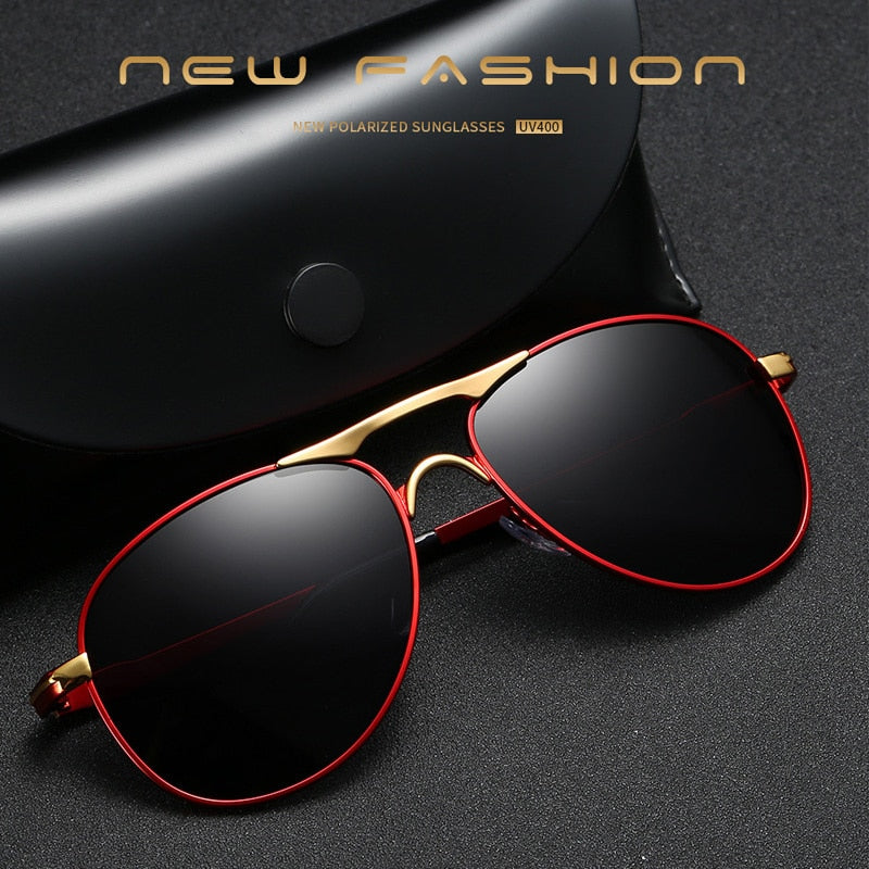 Luxury Pilot Polarized UV400 Sunglasses