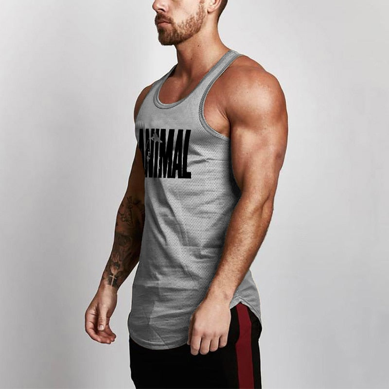 Summer Brand Fitness Tank Top Men Bodybuilding
