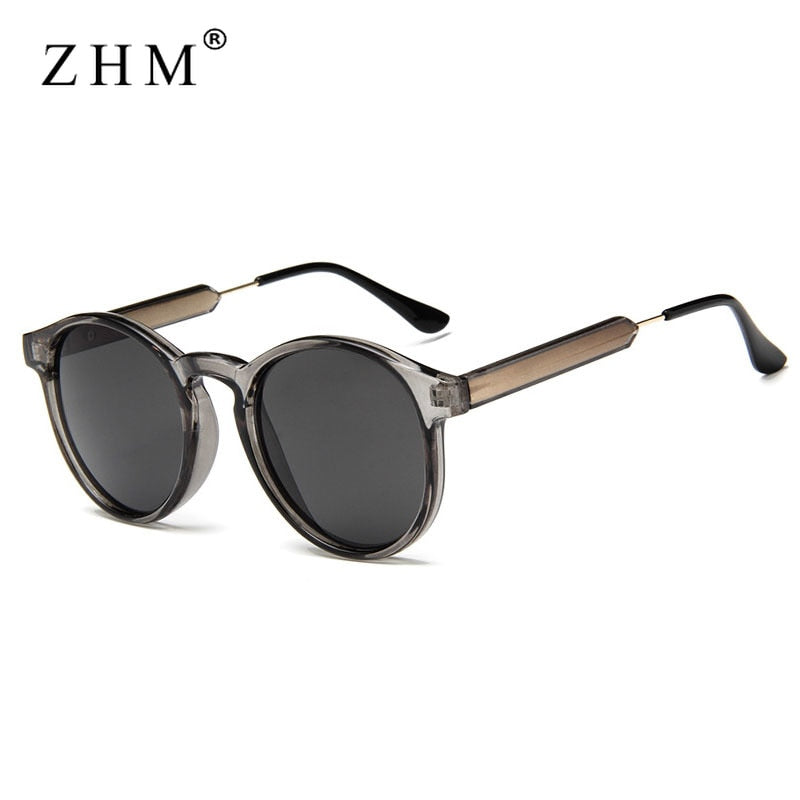 2022 Retro Round Transparent Sunglasses