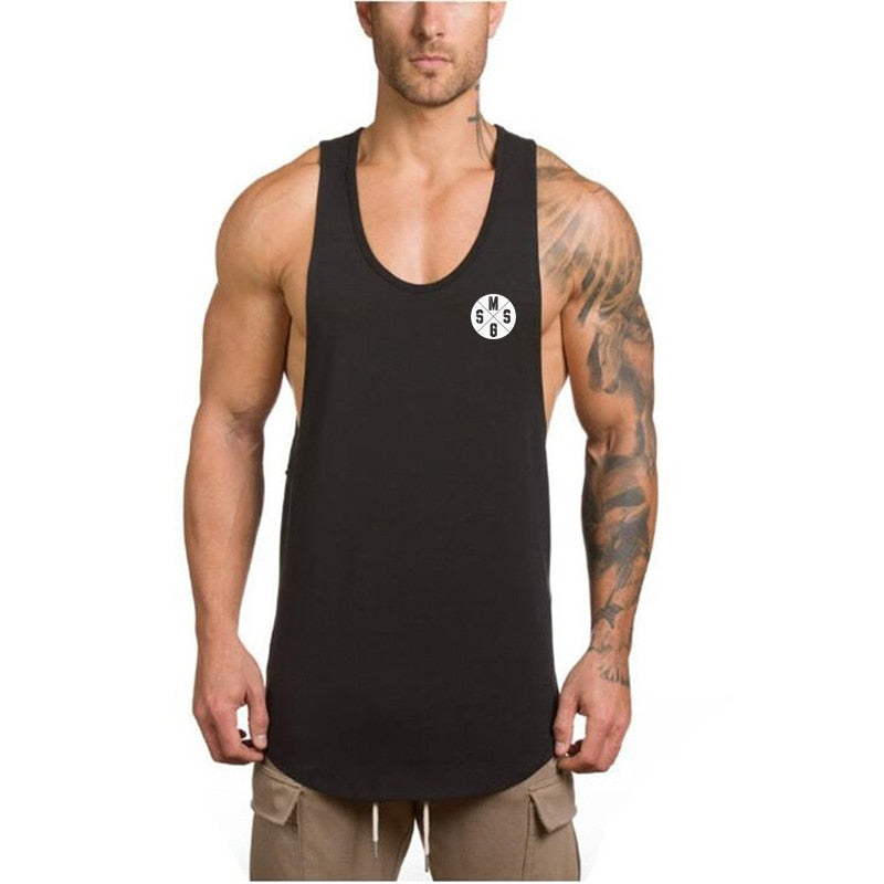 Ccotton singlets canotte bodybuilding stringer tank top