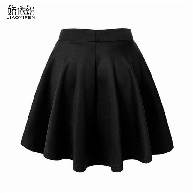 Korean Skirts Fashion Mini Elastic Pleated Skirt