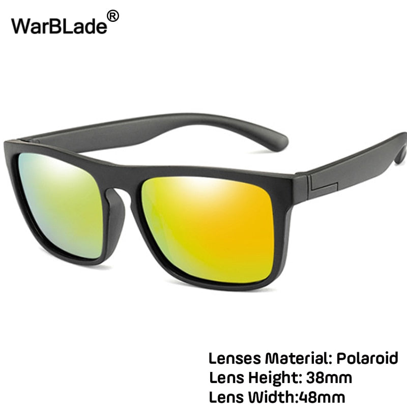 WarBlade Silica Soft Sunglasses Polarizing Square Boys Girls Brand Eyeglasses