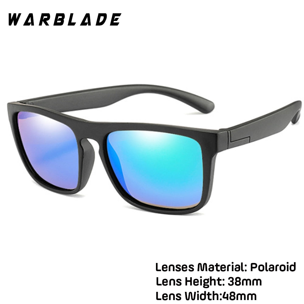 WarBlade Silica Soft Sunglasses Polarizing Square Boys Girls Brand Eyeglasses