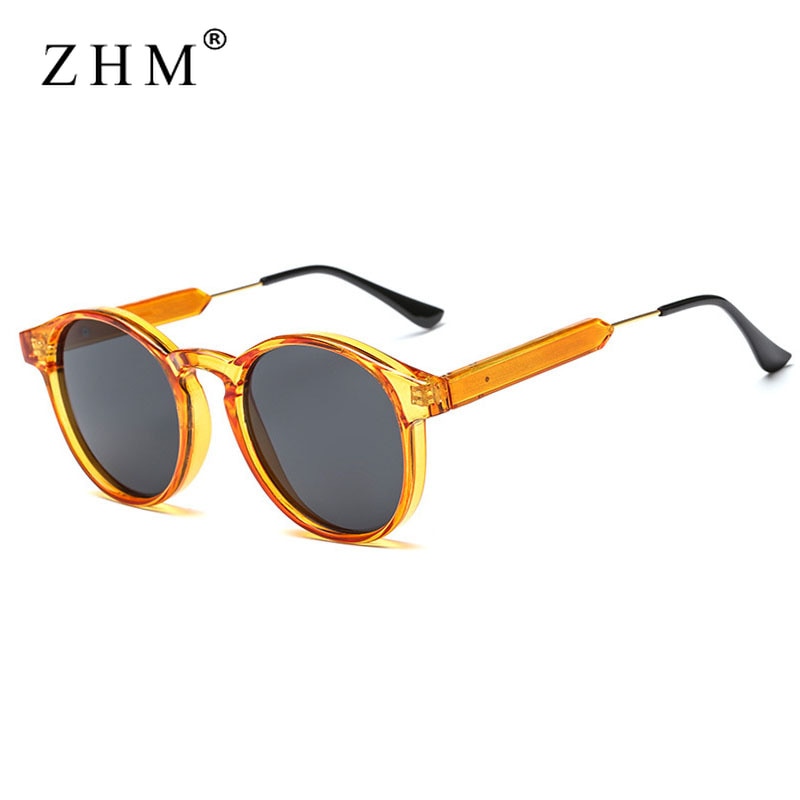 2022 Retro Round Transparent Sunglasses