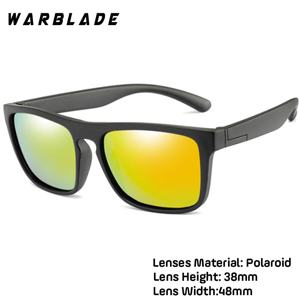 WarBlade Silica Soft Sunglasses Polarizing Square Boys Girls Brand Eyeglasses