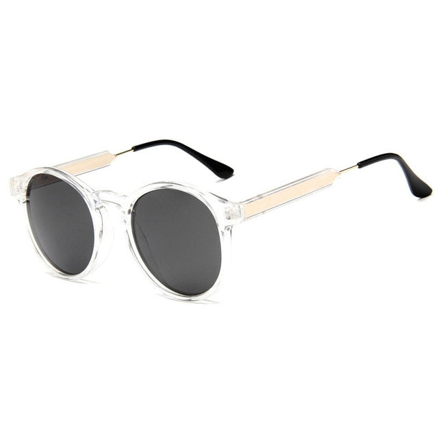 2022 Retro Round Transparent Sunglasses