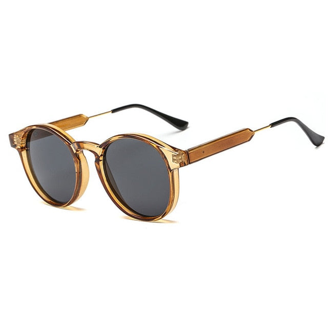 2022 Retro Round Transparent Sunglasses