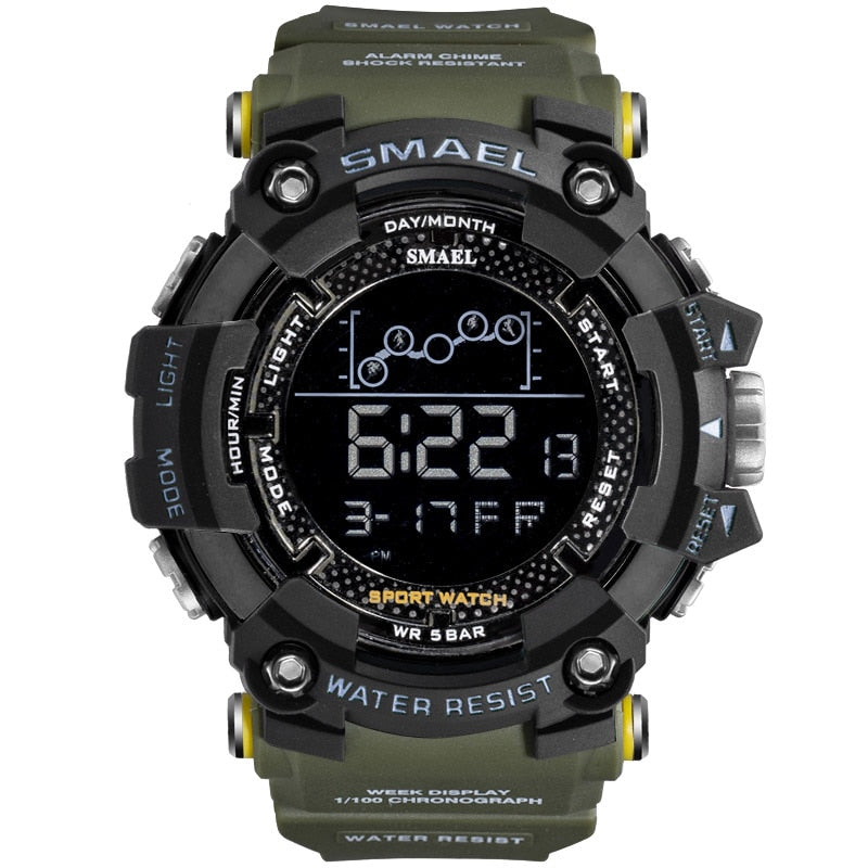 Military Water resistant SMAEL Army led Digital wrist Stopwatches