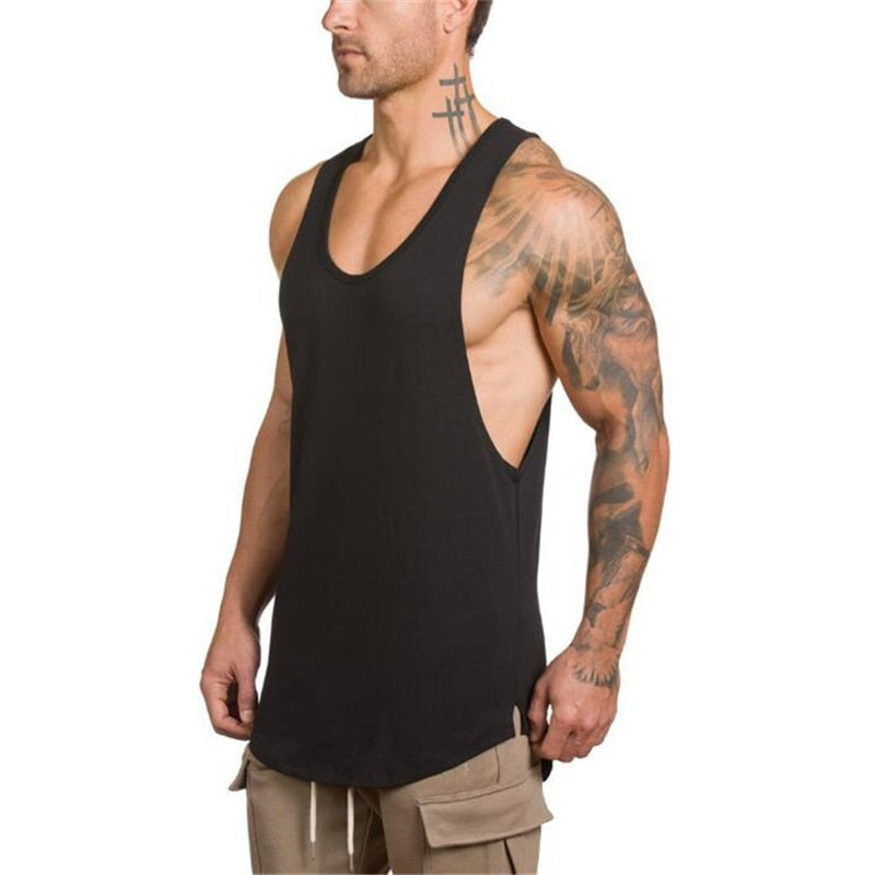 Ccotton singlets canotte bodybuilding stringer tank top
