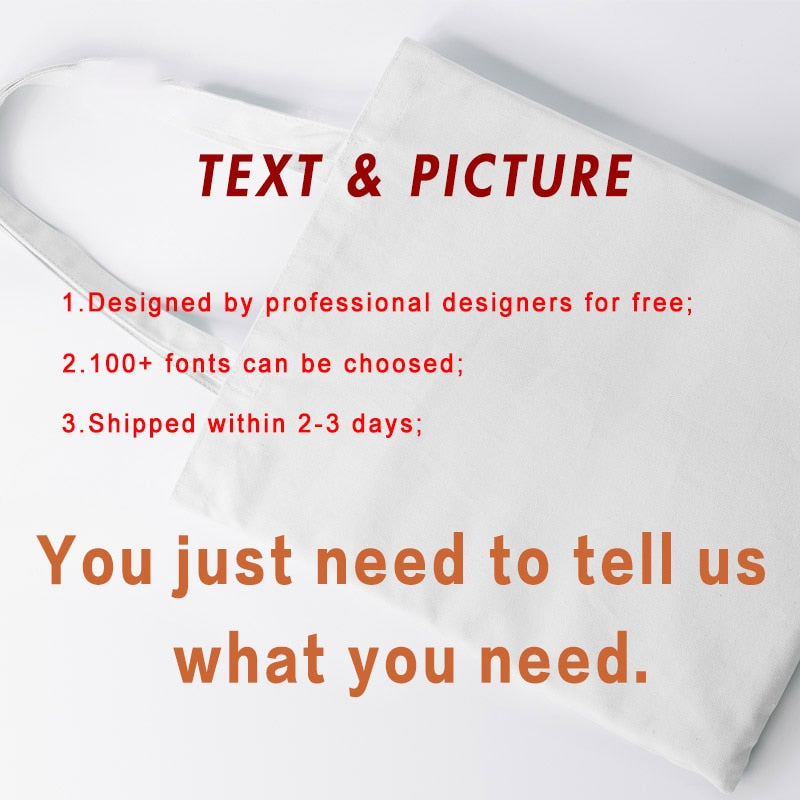 Custom Original Design White Zipper Unisex Canvas Bags