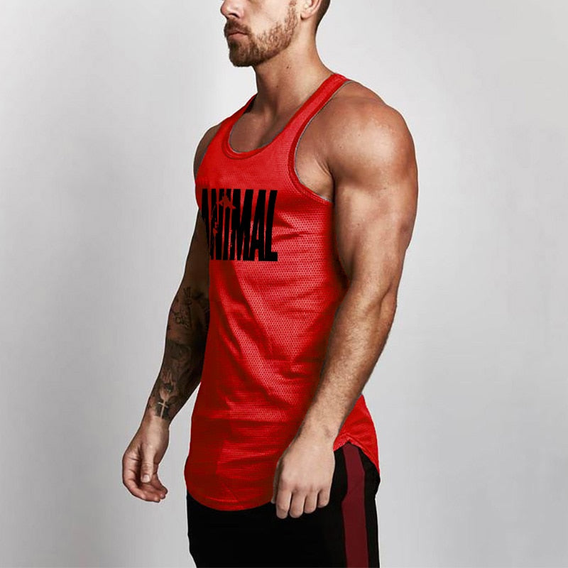 Summer Brand Fitness Tank Top Men Bodybuilding