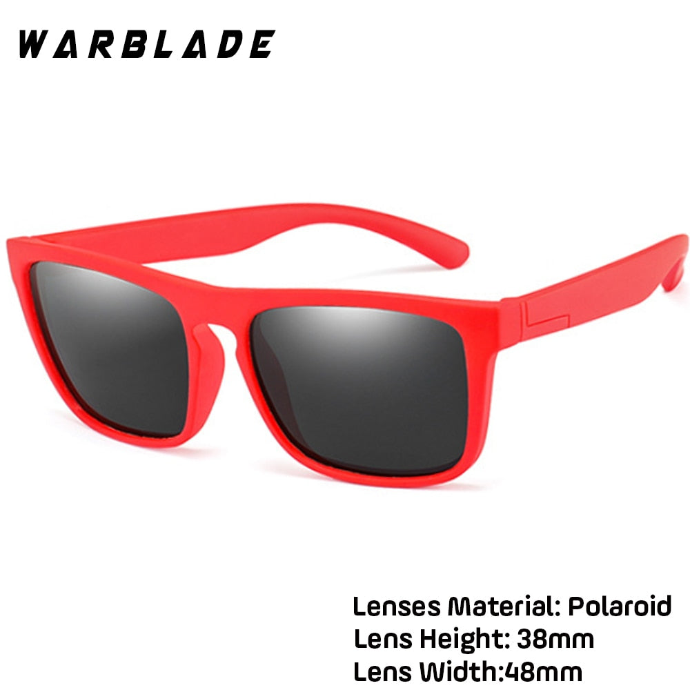 WarBlade Silica Soft Sunglasses Polarizing Square Boys Girls Brand Eyeglasses