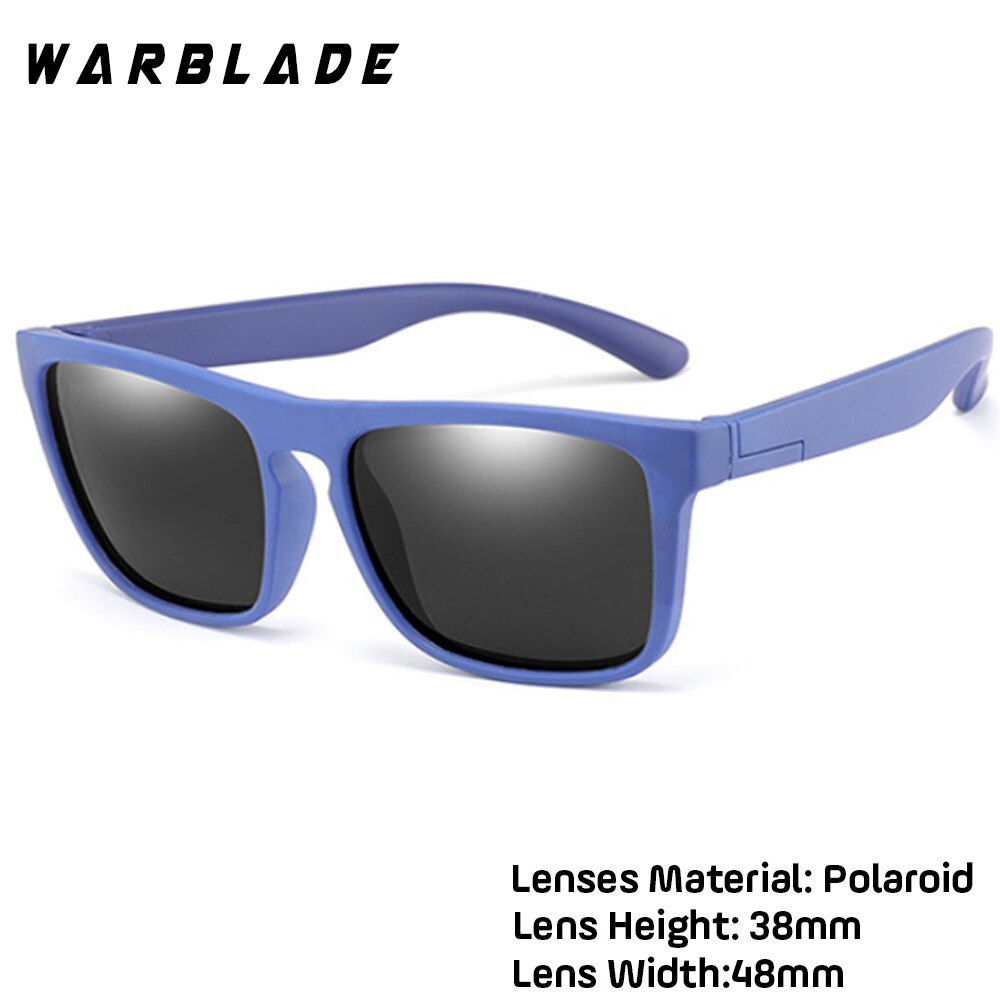 WarBlade Silica Soft Sunglasses Polarizing Square Boys Girls Brand Eyeglasses
