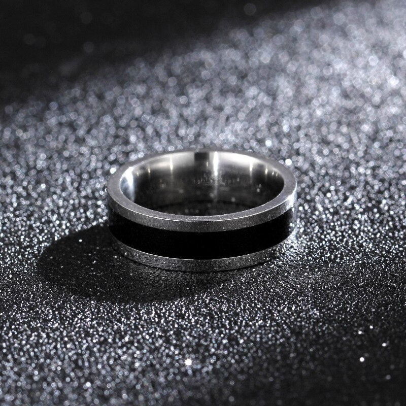 Stainless Steel Classic Alliance Ring